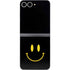Black Happy Face Galaxy Z Flip6 Skin